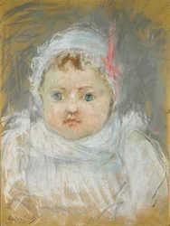 Blanche Pontillon als baby, 1872